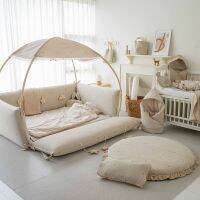 LOLBABY  ที่นอนกันตก ลายปัก ลายพื้น Pigment Bumper bed