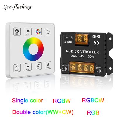 ∏✽ RF Wireless Remote Control Dimmer RGB RGBW RGBCW Single Double Color LED Touch Strip Light Sensor Switch Controller DC5V 12V 24V