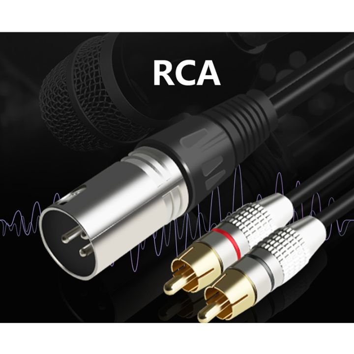 1-xlr-male-to-2-rca-male-plug-stereo-audio-cable-connector-y-splitter-cord-for-microphone-mixing-console-amplifier-1-5m