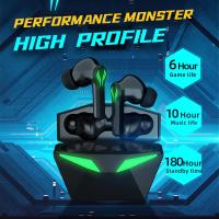 ZZOOI J116 TWS Fone Bluetooth Earphones Gaming Headsets Low Latency Waterproof Wireless Headphones Stereo Bass Earbuds Gamer with Mic