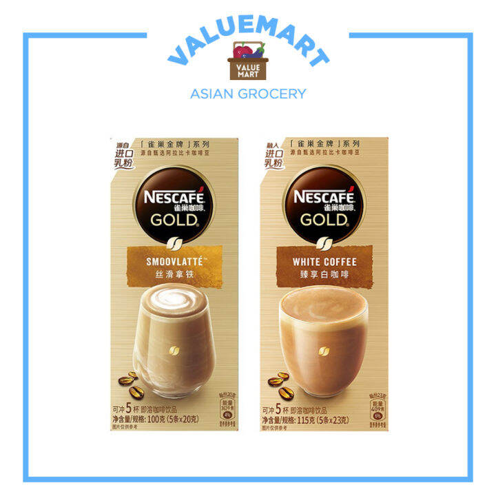 Nescafe Gold Premium Instant 3in1 Coffee Mix (Smoovlatte, White