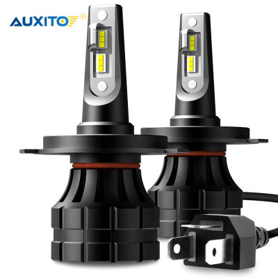 AUXITO 2PCS H4 LED H7 H11 H8 9005 9006 H9 HB3 9012 LED Headlight Bulb Car Light 10000LM 55W 6000K 12V Auto Lamp No Radio Noise