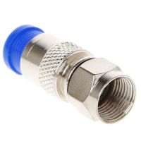 10Pcs RG6 RG59 F Compression Connectors Coaxial Coax Cable Fitting Tools O-Ring P15F