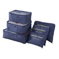 6PCS Travel Storage Bag Set for Clothes Tidy Organizer Wardrobe Suitcase Pouch Travel Organizer Bag Case Shoes Packing