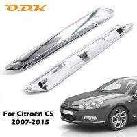 แถบกันชนหน้าโครเมียมสำหรับ X7 C5 Citroen 2007-2015ป้องกันรอยขีดข่วนฝาครอบการตกแต่ง DIY โครเมียม