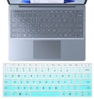 For Microsoft Surface Laptop Go 12.4 inch 2021 2020 (not fit 10.1 inch) Silicone Laptop Keyboard Cover Skin Protector Basic Keyboards