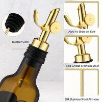 6Pcs Stainless Steel Balsamic Alcohol Pourer (Silver)