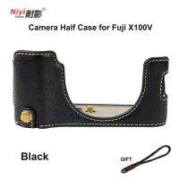 ที่ลูกค้าชื่นชอบเคสครึ่งกล้องสำหรับ Fuji,แบบเปิดล่างสุดสำหรับกล้อง X100V บอดี้สูท PU กล้องวิดีโอแบบกระเป๋ากล้องบอดี้สูท