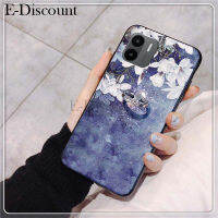 เคสโทรศัพท์ใหม่สำหรับเรดมี่ที่หุ้ม ลายดอกไม้กากเพชรส่องแสงเป็นประกายวิบวับแมกโนเลียแหวนที่วางแบบโลหะนิ่มสำหรับ Xiaomi Redmi A2 A1 เคส