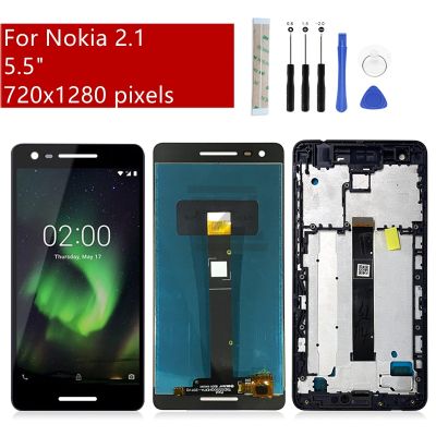 For Nokia 2.1 LCD Display Touch Screen Digitizer Assembly TA-1080 1092 1084 1093 1086 Display With Frame Replacement Repair Part