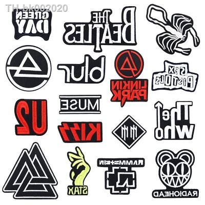 ❈ Rockroll Music Band Embroidery Badges Fashion Iron on Clothing Logo Scorpion Patch Letters Appliques for Casual Wear DIY Decor