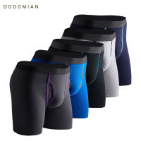 Long Boxers Men 5 PcsLot Breathable Cotton Boxer for Men Soft Mens Underwear Men Boxershorts Male U-convex US Size M L XL XXL