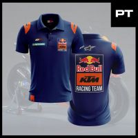 （all in stock）  2023 NEW -PRIA Polo LOGOMIX KTM Red  Bull Motogp Racing Team Unisex Short Sleeve