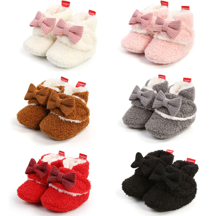 Best Deal for Infant Flat Soft with Decorative Bow Knot, High-top Warm