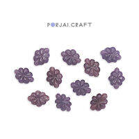 Lepidolite Flower Beads ลูกปัดเลปิโดไลต์ดอกไม้ 18mm