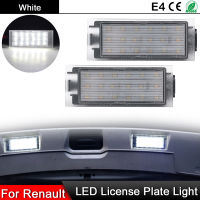 1 Pair For Renault Vel Satis Clio Kadjar Kangoo Espace Laa Megane Twingo Wind Traffic Master LED Number License Plate Light