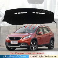 Dashboard Cover Protective Pad for Peugeot 2008 2013~2018 Car Accessories Dash Board Sunshade Car Anti-UV 2014 2015 2016 2017