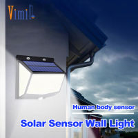 Vimite LED Solar Garden Wall Light Outdoor Waterproof Motion Sensor Street Lamp For Residential Courtyard Balcony Lighting