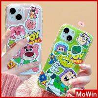 Mowin - เข้ากันได้สำหรับ เคสไอโฟน เคสไอโฟน11 สำหรับ iPhone 14 เคสไอโฟนเคสใส เคสนิ่มถุงลมเสริมกันกระแทกการ์ตูนน่ารักเข้ากันได้กับ 13 P