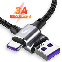 3A Cepat Mengecas USB C Jenis Kabel Sesuai untuk Xiaomi Samsung Penghantaran Data Efon Bimbit Mengecas Kabel Mikro