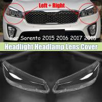 ฝาครอบกระจกไฟหน้ารถหลอดไฟหน้าฝาปิดเลนส์ไฟหน้ารถสำหรับ Kia Sorento 2015 2016 2017 2018