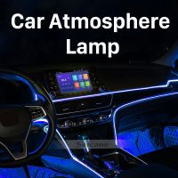 Seicane โคมไฟบรรยากาศรถยนต์สีสันสดใส64สีสำหรับรถยนต์อเนกประสงค์ Waterproof Car LED Ambient Light APP และระบบควบคุมเสียงอัจฉริยะ