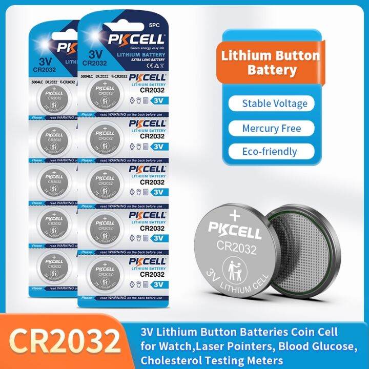 Original CR2032 3V Lithium Button Battery DL2032 Coin batteries are
