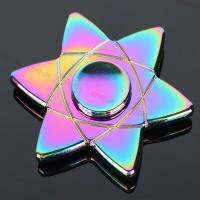 Magic circle Rainbow metal hand Spinner Fidgets EDC fidget spinner metal For Autism spinner fidget Anti Stress Toys R606 Fidget Spinners  Cubes