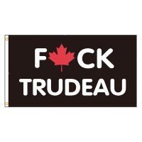 FLAGDOM  3X5Fts 90X150cm FK TRUDEAU Flag CANADA grommets Flying Banner For decoration Nails Screws Fasteners