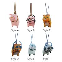 【CC】┇  Anime Pig Car Pendant Rearview Mirror Pendants Interior Decoration Accessories for Backpacks