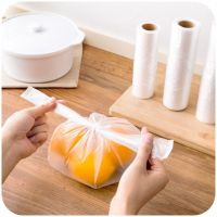 【CC】 100PCS Plastic Freezer Vegetable Food Roll Transpare Fresh-keeping Saver