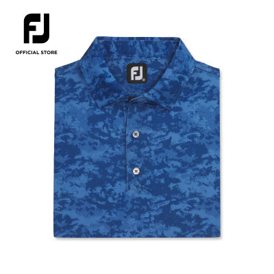 FootJoy FJ ProDry Performance Cloud Camo Lisle Mens Golf Shirts - Athletic Fit