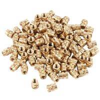 100Pcs M3 Thread Knurled Brass Threaded Heat Set Heat Resistant Insert Embedment Nut for 3D Printer