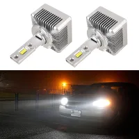 AutoAccessories 1 Pair D Series D3S Car HID Ballast to LED Headlight DC12V 35W 6000K 7000LM, CSP Lamp Bead