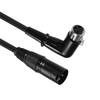 XLR Cable Musical Microphone Sound Cable Plug Right Angle XLR Female to Male Cable 6 Feet