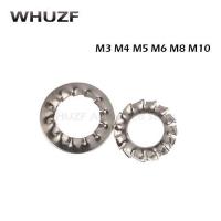 M3/M4/M5/M6/M8/M10 GB861 External amp; Internal Toothed Gasket Washer Lock Washer Internal Locking Washers 304 Stainless Steel