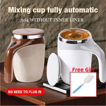Stainless Steel Lazy Magnetic Automatic Mixing Mug Electric Auto Self  Mixing Stirring Coffee Mug With Handle For Home Office Gif - Buy Self  Stirring