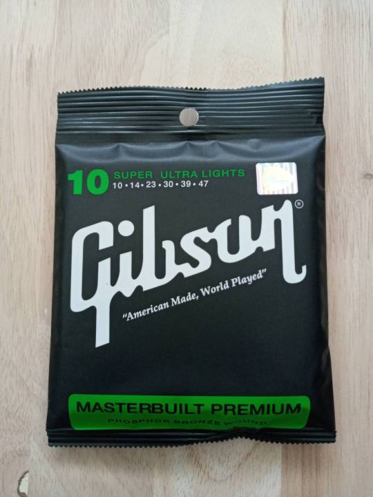 สายชุดกีต้าร์โปร่ง Gibson เบอร์ 10