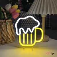 Bar Beer LED Neon Sign Night Light Home Girl Boy Bedroom Party Table Decor Desk Lamp Lights Kitchen Housebar Decoration