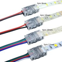 ❀◇☁ LED Connector 2/3/4/5/6Pin Strip To Wire Terminal 5/8/10/12mm Strip To Strip Splice For 2835 5050 RGB RGBW RGBWW CCT Tape Light