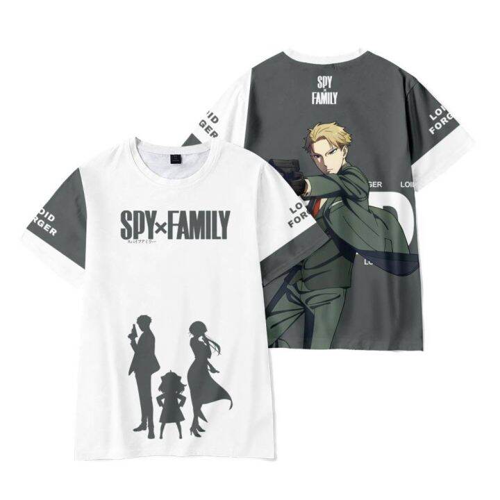 เสื้อยืดแขนสั้นลําลอง-ทรงหลวม-พิมพ์ลายอนิเมะ-jason-spy-x-family-แฟชั่นสําหรับผู้ชายและผู้หญิง