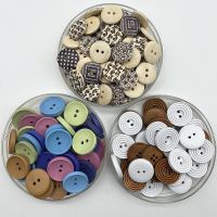 New 20mm  Round Button   Christmas Stripe Plaid Button Love Scrapbooking for Wedding Decor Sewing Accessories Haberdashery