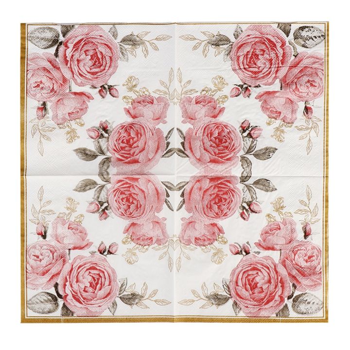 cw-10-20pcs-33cm-pink-decoupage-paper-napkins-floral-serviette-tissues-tableware-wedding-xmas