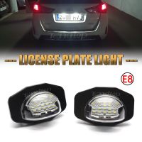 2ชิ้นไฟรถยนต์ป้ายทะเบียนรถ LED ตัวเลขสำหรับโตโยต้าโคโรลล่าออริส Alphard Sienna Wish สายต่อเอ็กซ์บีเอ็กซ์บี Urban Canbus สีขาว (10)