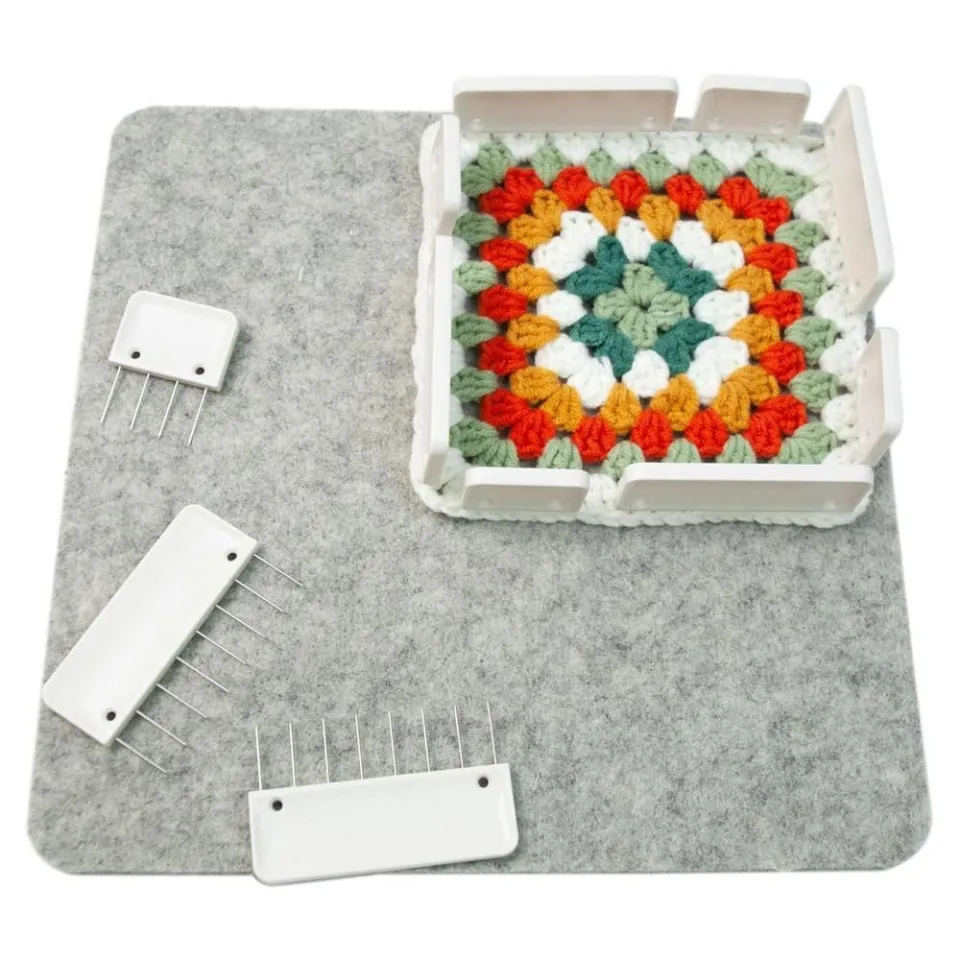 DIY Knit Blockers Set Stainless Steel Knitting Blocking Mats and