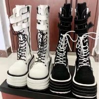 2021 Autumn and Winter New Fashion Punk Women Knee-high Boots Thick-soled Boots Women Street Casual Street Shoes Botas De Mujer