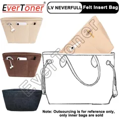 EverToner Purse Organizer For LV Neverfull Felt Insert Bag Purse Organ –  Trendy Ground