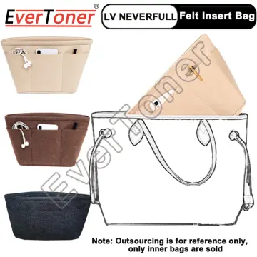EverToner For LV Toiletry Pouch 19 26 Bag Purse Felt Insert