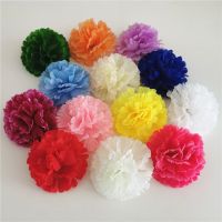 【CC】♂❀  50pcs 9CM 13Colors Artificial carnation Silk Mothers Day bouquet Decoration Supplies