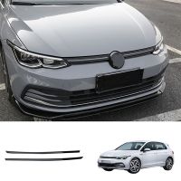 Car Glossy Black Front Bumper Mesh Center Grille Grill Moulding Strips Cover Trim for- Golf 8 MK8 2021 2022